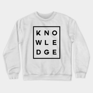 Knowledge Boxed (Black) Crewneck Sweatshirt